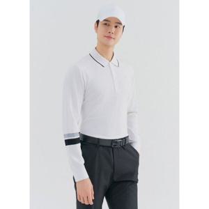 [레노마골프]남성 라 인 배색 카라 니트 RMSPN1281-101_IC