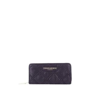 Ermanno Scervino 로고 레터링 퀼팅 지갑 12600359 BLK TP934545430