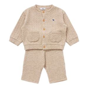 [블루독베이비8] FW25블루독 코지 상하세트 HJ (45A1361012) (BLUEDOG BABY 유아 출산 백일 선물 도트 강아
