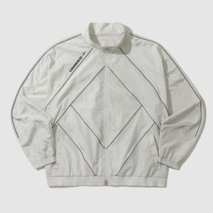 엄브로바람막이 LQC UP321CJK81-WGR RAVE 나일론메탈 스탠넥 바람막이 집업 자켓 / WHITE GREY