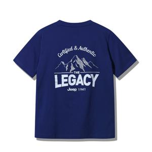 JEEP 남녀공용 LEGACY 마운틴 반팔티 JQ2TSU595BL