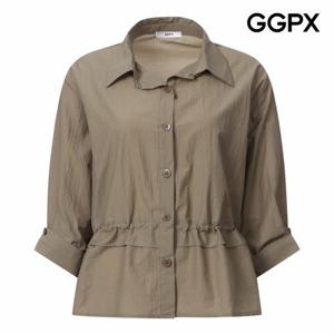 [GGPX] 허리 스토퍼 스트링 페미닌 셔츠 (GP8SH010B)