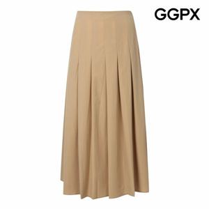 [GGPX] 백 스모크 밴딩 아코디언 롱 스커트 (GP8SK002B)