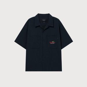 M 커버낫반팔티 CQK CO2502SS52-NA 그래픽 하프 셔츠 Navy