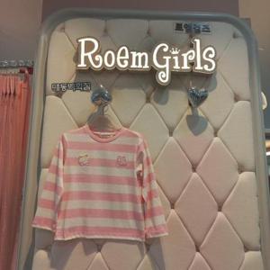 로엠걸즈 DP01 선염  스트라이프  티셔츠 RGLA2485C