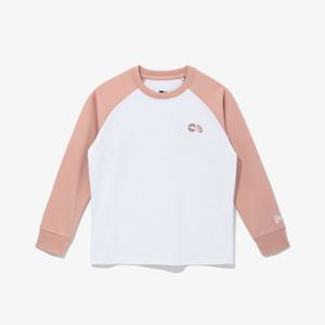 M 뉴에라키즈긴팔티 GQC 13324753 키즈 한화 레트로 로고 래글런 롱슬리브