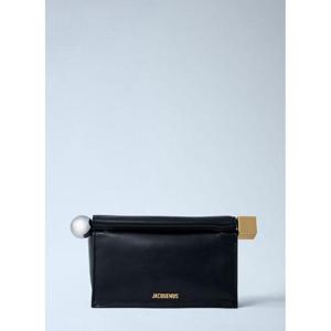 25 FW 쟈크뮈스 여성 La Pochette Rond Carre Clutch jac0260054blk