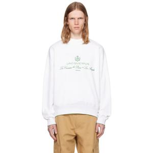 자크뮈스 화이트 라 크루아제르 더 베니스 스웨트셔츠 25E255KN544-2427 251553M201003