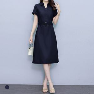 [클라셰]클라셰 슬릿카라베이직원피스+벨튼SET_B5M1242