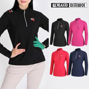 이지바이 러브미 여성 골프 집업 긴팔 티셔츠(SI33LT065W)