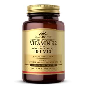 [해외직구] 솔가 천연 비타민 K2 100 mcg 50 식물성 캡슐