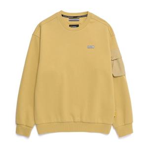 내셔널지오그래픽 N251USW900 NRN 소매포켓 세미오버핏 맨투맨 OLIVE
