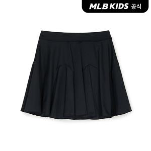 [택가 69,000원][MLB키즈 공식] 25SS 베이직 스포티브 저지 플레어 스커트 MLB (Black) 7FSKB0453-00BKS