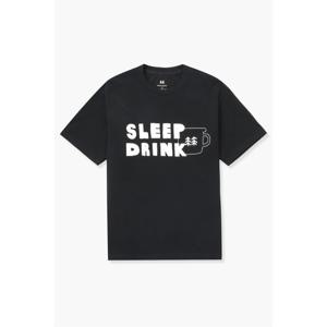코오롱스포츠  남녀공용 그래픽 티셔츠 (SLEEP DRINK) JWTCM24801BLK