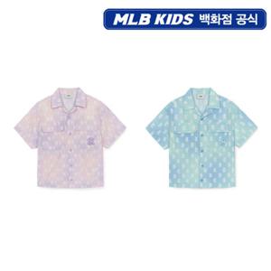 [MLB키즈PG] 오로라 모노그램 우븐 반팔셔츠 2종 택1 (7AWSM0453)