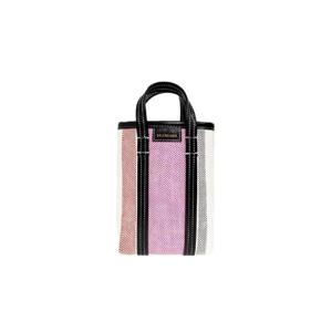 발렌시아가 바베스 라피아 스트라이프 폰 홀더 핑크 6937932107S5865