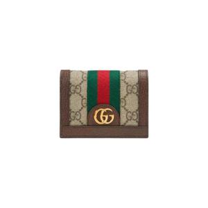 구찌 오피디아 GG 카드 케이스 지갑 베이지 에보니 523155-96IWG-8745