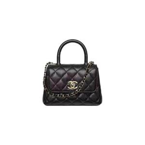 샤넬 체인 달린 미니백 그레인드 카프스킨   골드 메탈 블랙 AP4244-B05061-94305