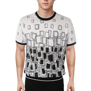 롯데광복 레드옥스 2025 S/S 캐주얼 여름 나염 스판 라운드니트 R252SW161IV-GB