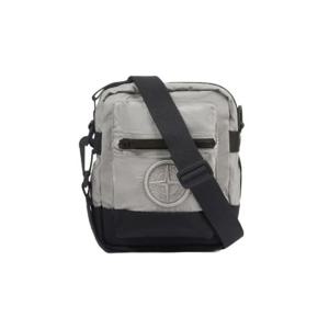 스톤 아일랜드 9200908 나일론 메탈 인 에코닐 파우치 백 포켓 앤 집 펄 그레이   25SS K1S1592009-08S0076-V0061