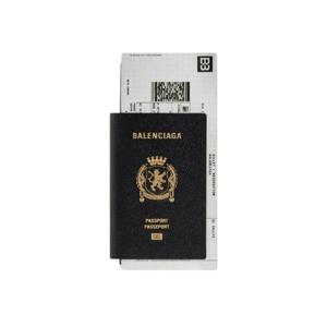 발렌시아가 패스포트 2 티켓 장지갑 블랙 7877742AA3R1000