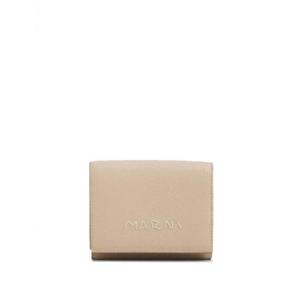 25 FW 마르니 로고 자수 가죽 지갑 PFMO0105U0P6533 TP432199758