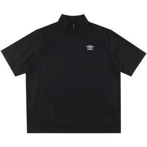 엄브로 시어서커 반팔 스탠넥 아노락 UQ221CWT63BLK