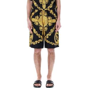 Versace 바로코 프린트 엘라스틱 웨이스트밴드 쇼츠 10024761A06819 5B000 TP943363328