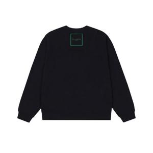 우영미 스퀘어 라벨 스웨트셔츠 블랙   22SS W221TS21720B