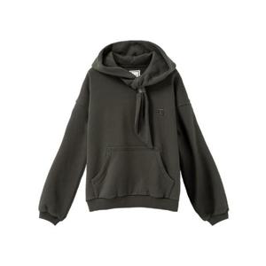 우영미 그레이 매듭 디테일 후드 티셔츠 다크   24FW W243TS38759G