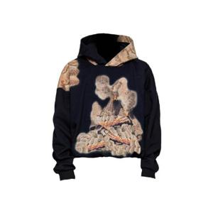 우영미 볼케이노 후드 티셔츠 블랙   23FW W233TS34721B