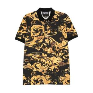 25 FW 베르사체진스꾸뛰르 포슬린 바로코 프린트 폴로 셔츠 79GAG6S0JS514 TP440045299