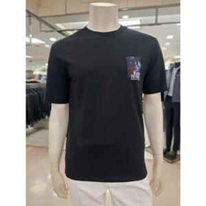 바쏘옴므 세이브존05 블랙아트윅라운드반팔티셔츠 WSY2KR56ABK