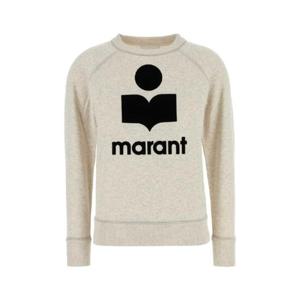 ISABEL MARANT ETOILE Melange sand cotton blend Millyny sweatshirt SW0160FAA1M07E 23EC