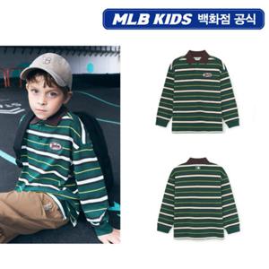 [MLB키즈PG] 스트릿 스트라이프 럭비 셔츠 (7APQB0154-50PGS)