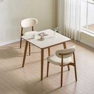 [착불배송] CZ2382 세라믹 2인용 원목식탁 세트 800 1color 식탁 2인용식탁 세라믹식탁 2인식탁세트 디자인식탁 세라믹테이블 2인테이블 카페테이블 원목테이블