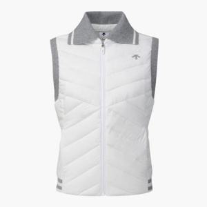 M 데상트골프베스트 GQC DP32WFDV91-BWTG 여성 탈부착 카라 경량 다운베스트 / Bright White