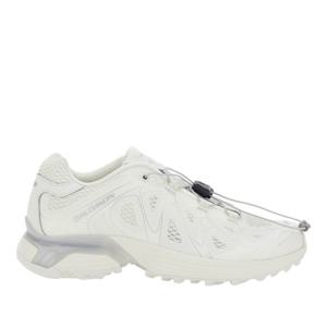 살로몬 화이트 메쉬 레이스업 라이트웨이트 러닝화 L47796 200