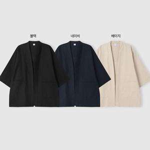 [리빌모아]신상 여름 남자 린넨 반팔 가디건 반팔티 ET-CAH-Q002