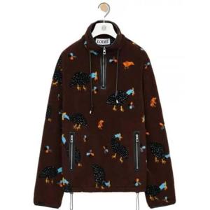 로에베 긴팔 티셔츠 H526Y52J043424 CHOCOLATE BROWN MULTICOLOR