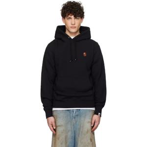 25 FW BAPE 남성 블랙 원 포인트 후드티 242546M202054