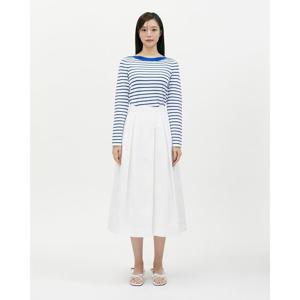 플라스틱아일랜드  (PR2WS364) 턱 디테일 롱 스커트