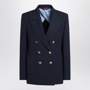 GUCCI 코튼 소재의 더블브레스트 블루 재킷 818203Z7AJZQGUC-4264