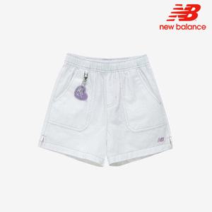 [뉴발란스]뉴발란스 키즈 여아 데님 3.5부 쇼츠 NK9VE2802G-10
