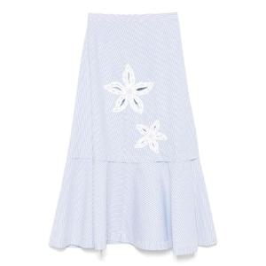 산드로 스트라이프 스커트 SFPJU01383