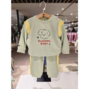 [블루독베이비] 25 FW(민트)멍멍 상하세트(45A7067210)백일 돌 유아 조카 선물 실내 등원 (45A7067210) ch