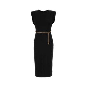 마이클 바이 마이클코어스 여성 블랙 Jersey 미디 드레스 MT5831SH6J BLACK