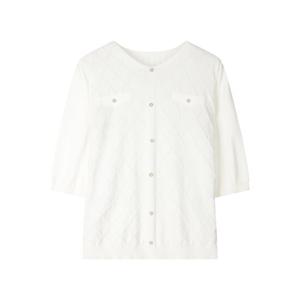 [요하넥스]다이아 리브드 브이넥 니트탑 Z5B5N105