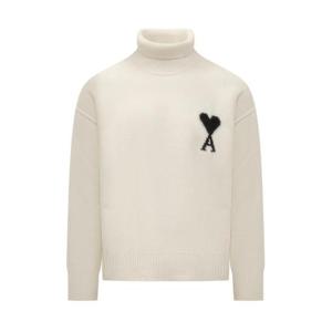 아미 터틀넥 H25UKS839 018151H25 Ecru noir