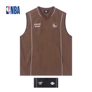 [엔비에이]남성 컬러블록 경량 우븐 메쉬 오버핏 슬리브리스 N252TS433P